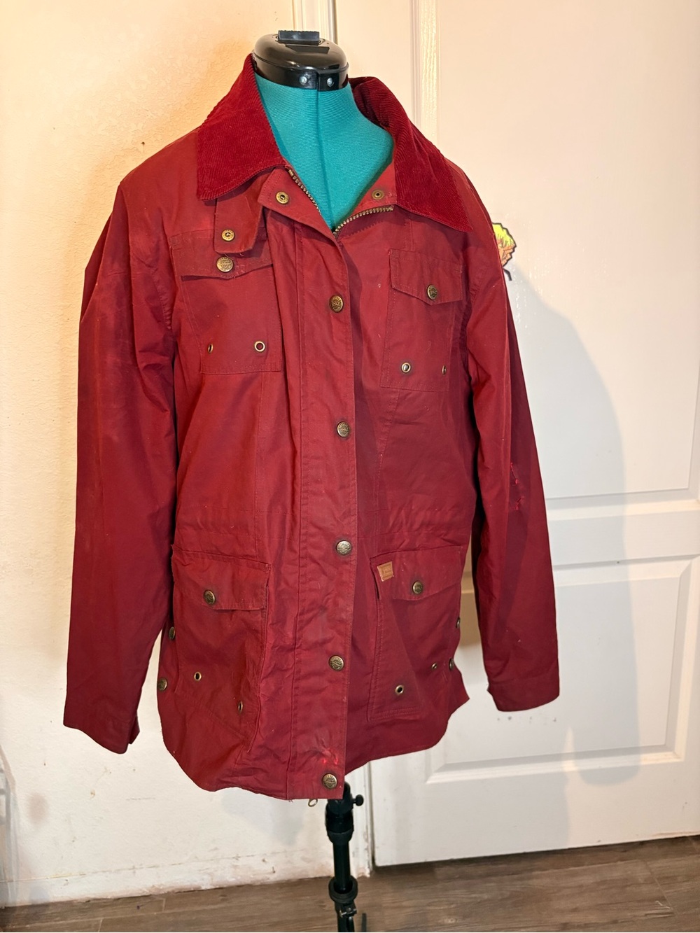 Men's Red Utility Field Jacket